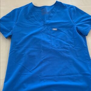 Figs women’s Blue V-Neck scrub top